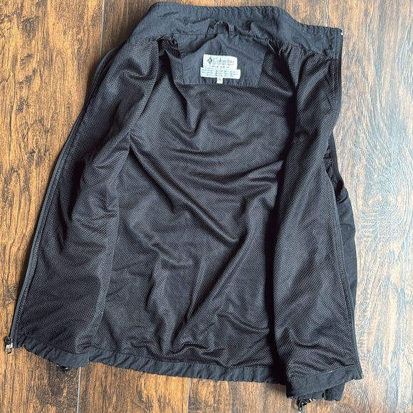 Columbia Vest Mens Medium Black Full Zip Nylon Outdoor Hiking Techwear (B11) - Picture 6 of 6